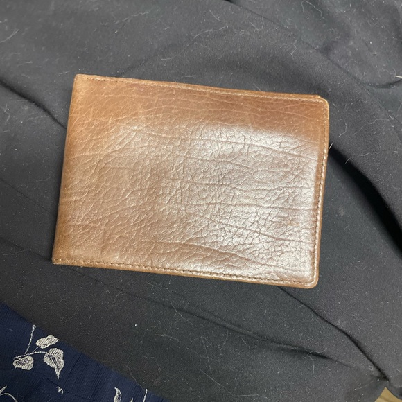 Unisex Vintage authentic Coach Classic Brown Leather Wallet